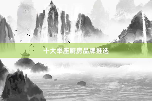 十大举座厨房品牌推选